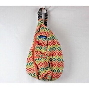 Kavu Tribal Geometric Aztec Rope Sling Bag Crossbody Purse Backpack